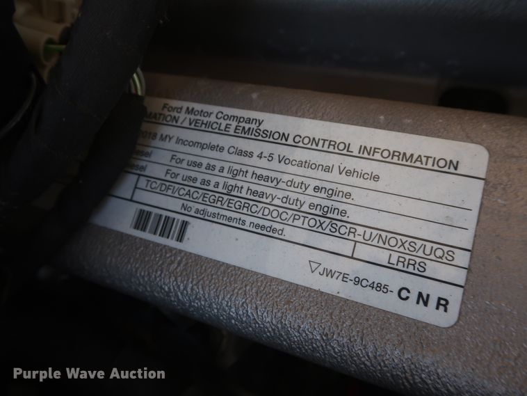 image for item HJ9473 2018 Ford F550 Super Duty XL  utility truck