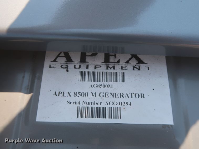 image for item HJ9481 Apex 8500M  generator