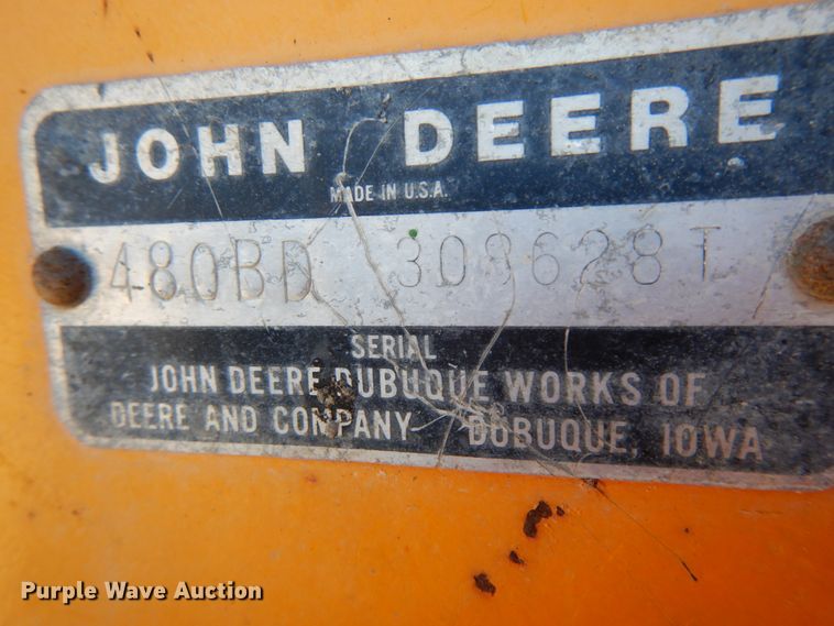 image for item HJ9749 1978 John Deere 480B  forklift