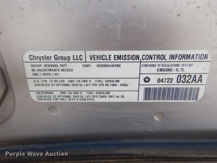 image for item HK9511 2013 Dodge Charger Police