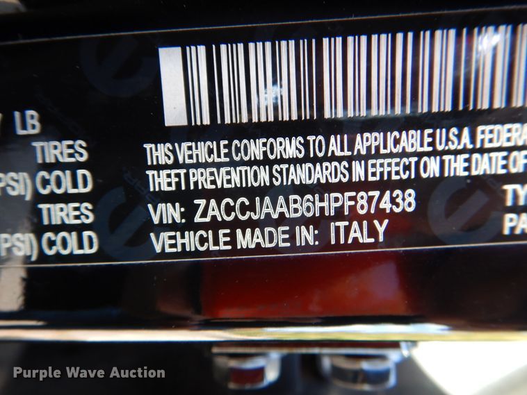 image for item HK9517 2017 Jeep Renegade Sport  SUV