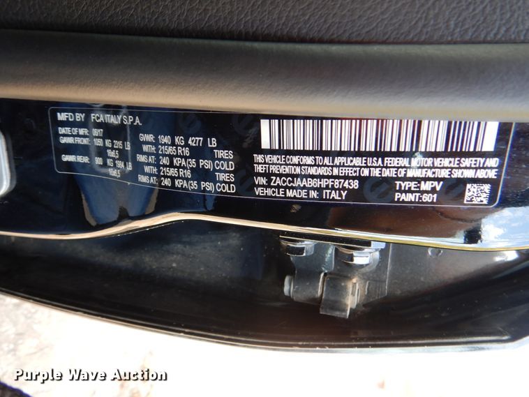 image for item HK9517 2017 Jeep Renegade Sport  SUV