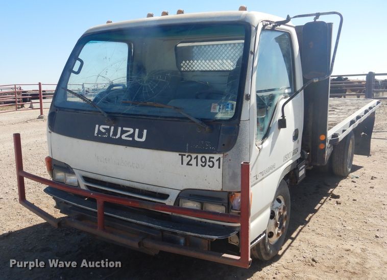 image for item HO9187 1995 Isuzu NPR  flatbed truck