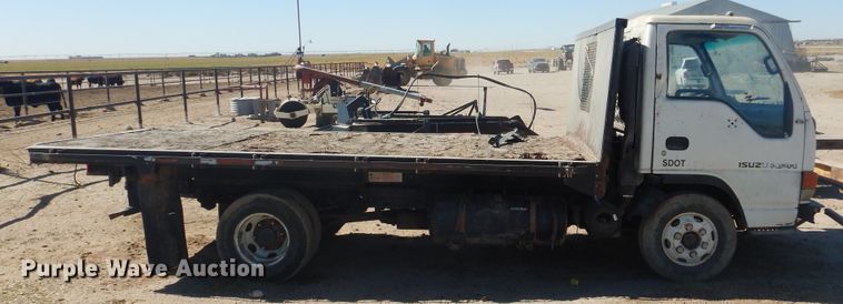 image for item HO9187 1995 Isuzu NPR  flatbed truck