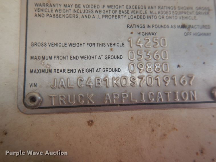 image for item HO9187 1995 Isuzu NPR  flatbed truck