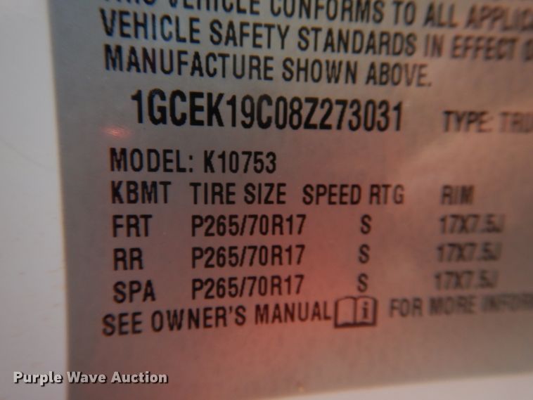 image for item HO9239 2008 Chevrolet Silverado 1500  Ext. Cab pickup truck