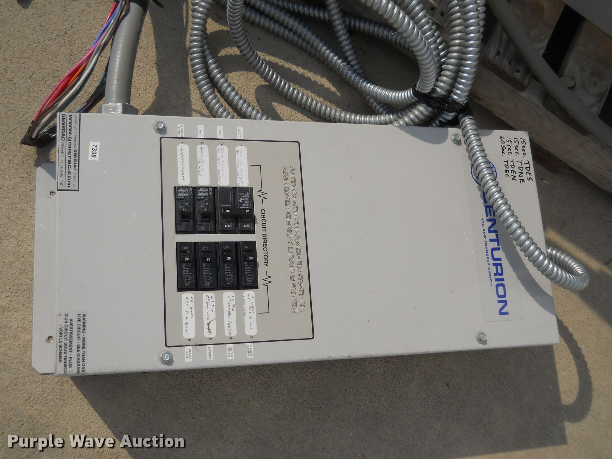 (2) Generac 0046973 generators in Glen Elder, KS Item DF4557 sold Purple Wave