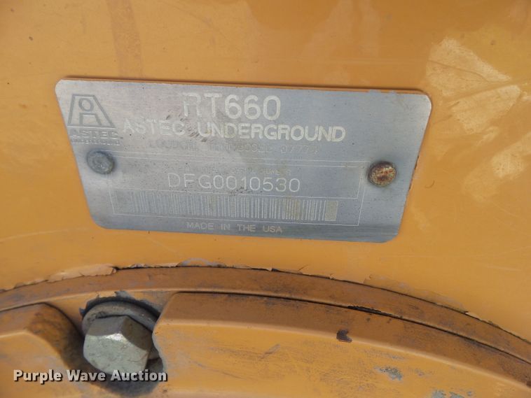 image for item DF0899 2012 Astec RT800  trencher