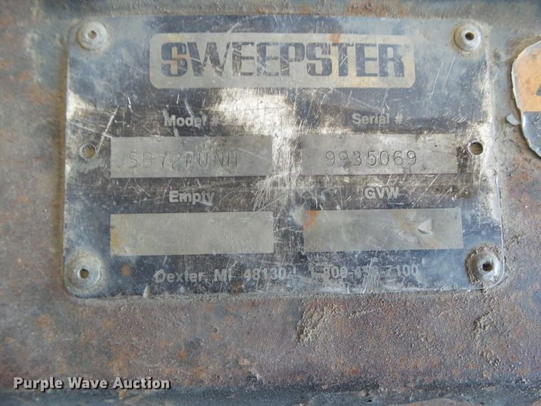 image for item DF0903 Sweepster SB72PUNH skid steer sweeper