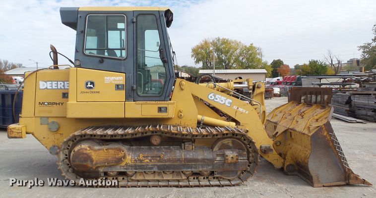 image for item DF0905 2004 John Deere 655C  Series II track loader