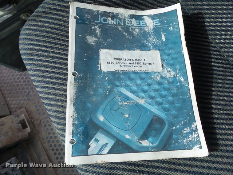 image for item DF0905 2004 John Deere 655C  Series II track loader