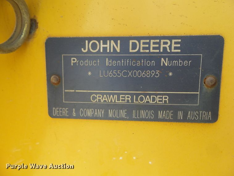 image for item DF0905 2004 John Deere 655C  Series II track loader