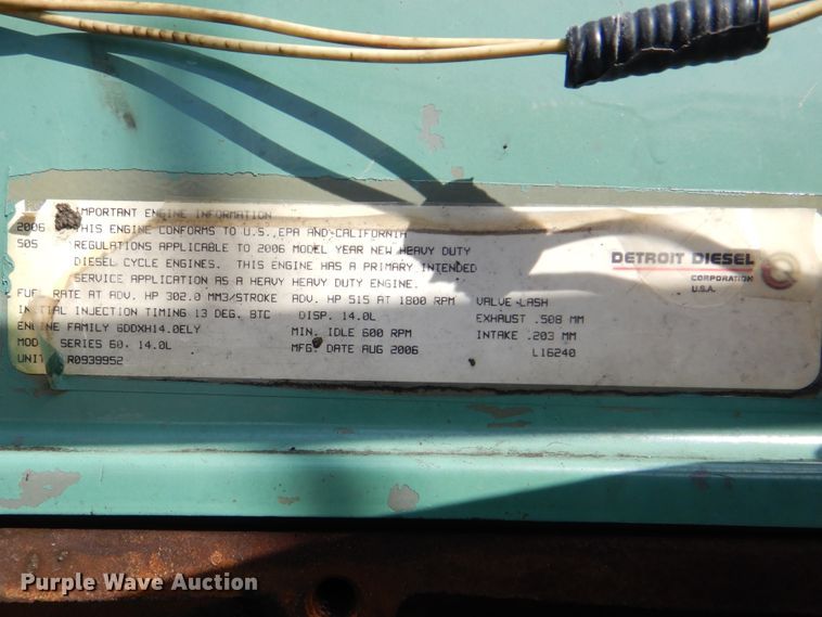 image for item DI0476 2007 Freightliner FLD  dump truck