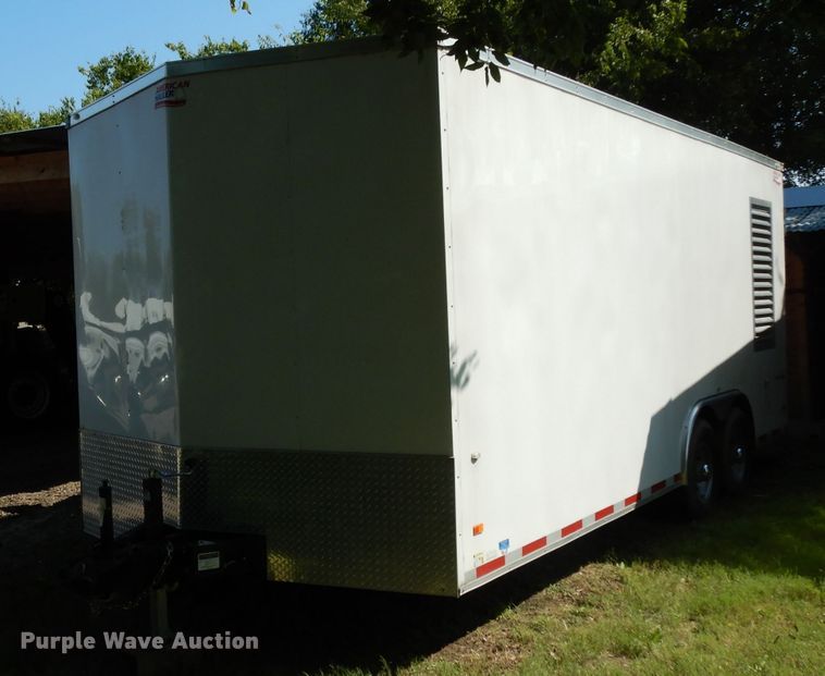 image for item DJ6539 2018 American Hauler enclosed cargo trailer with sprayer system