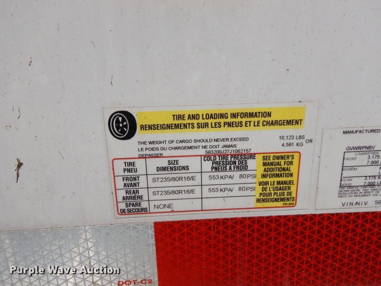 image for item DJ6539 2018 American Hauler enclosed cargo trailer with sprayer system