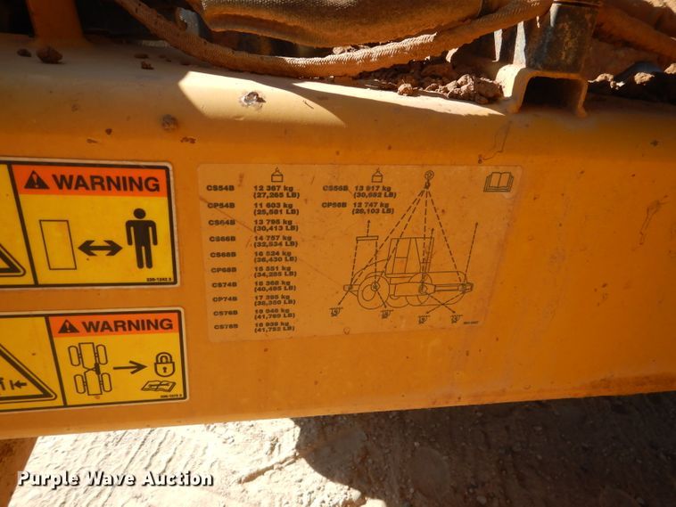 image for item DJ8784 2013 Caterpillar CP56B  single drum vibratory roller