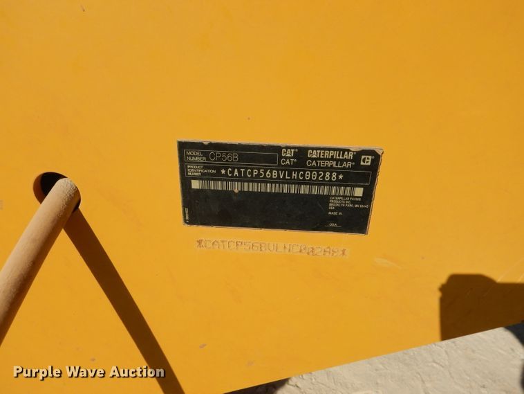 image for item DJ8784 2013 Caterpillar CP56B  single drum vibratory roller