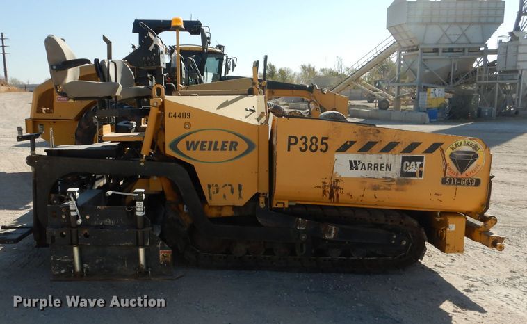 image for item DJ8785 2011 Weiler P385  paver