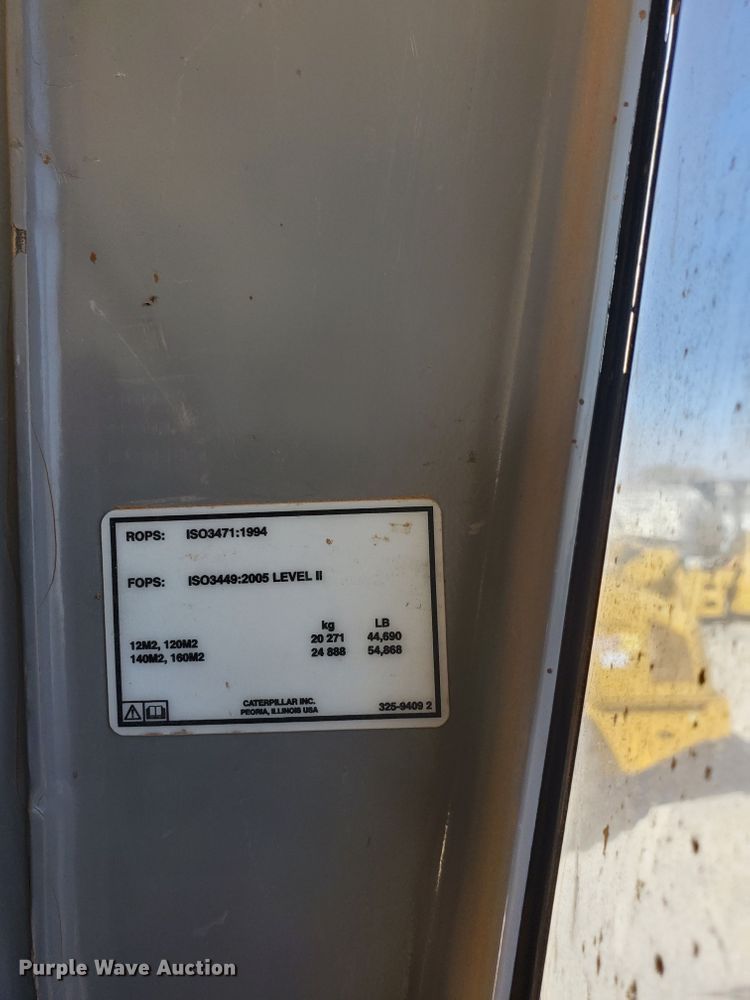 image for item DJ8786 2012 Caterpillar 140M2  motor grader