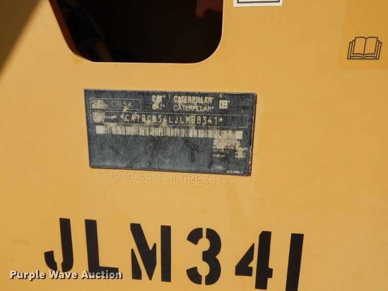 image for item DJ8787 2011 Caterpillar CB54 XW  double drum vibratory roller