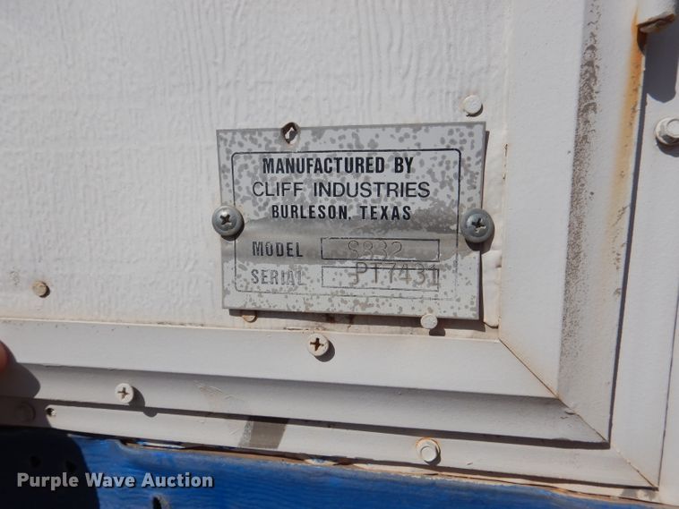 image for item DJ8789 Cliff Industries S832 office trailer