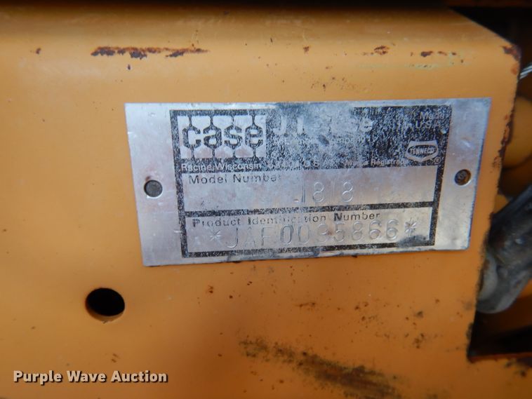 image for item DY9525 1997 Case 1818  skid steer loader