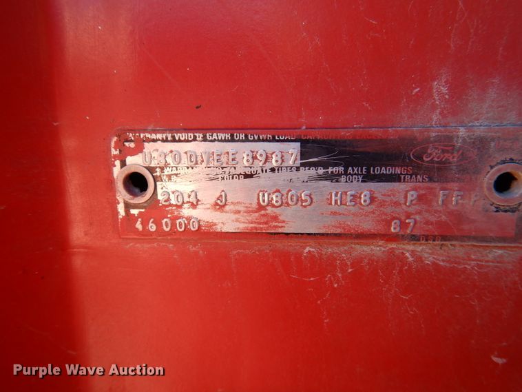 image for item DY9526 1979 Ford 8000  dump truck