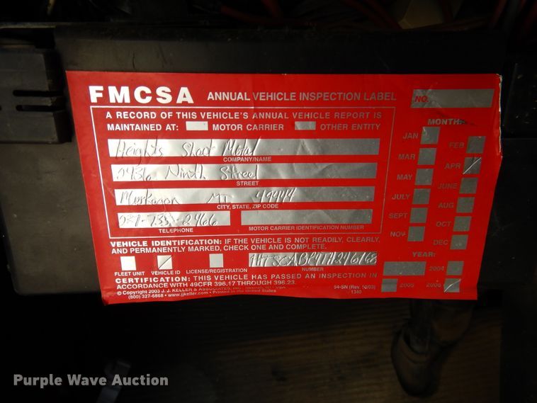 image for item EK9228 1996 International 4700  crane truck