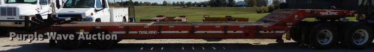 image for item FG9507 1985 Trail King TK70 drop deck equipment trailer