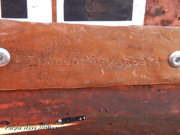 image for item FG9507 1985 Trail King TK70 drop deck equipment trailer