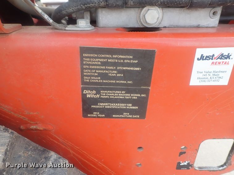 image for item GN9115 2014 Ditch Witch RT24  trencher