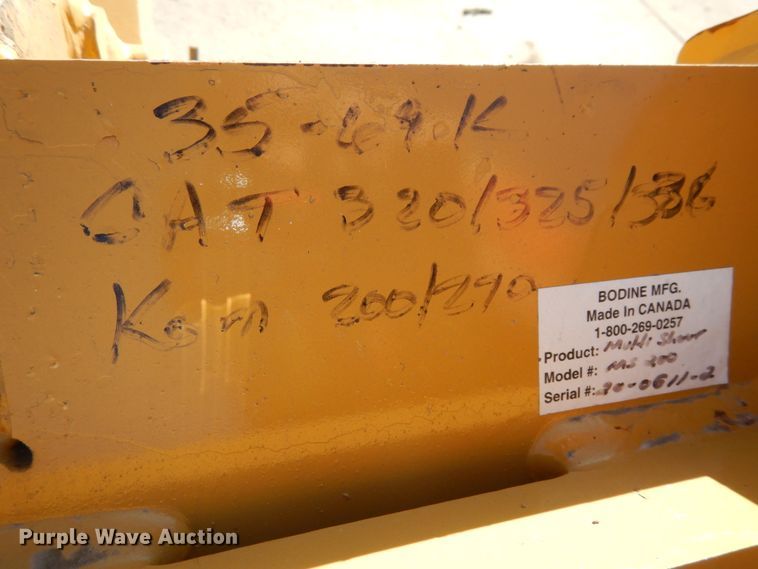 image for item GQ9794 Bodine Multi Shear 200 excavator shear