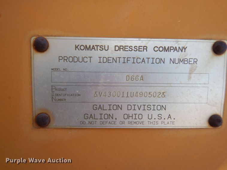 image for item HD9051 Galion  D66A single drum roller