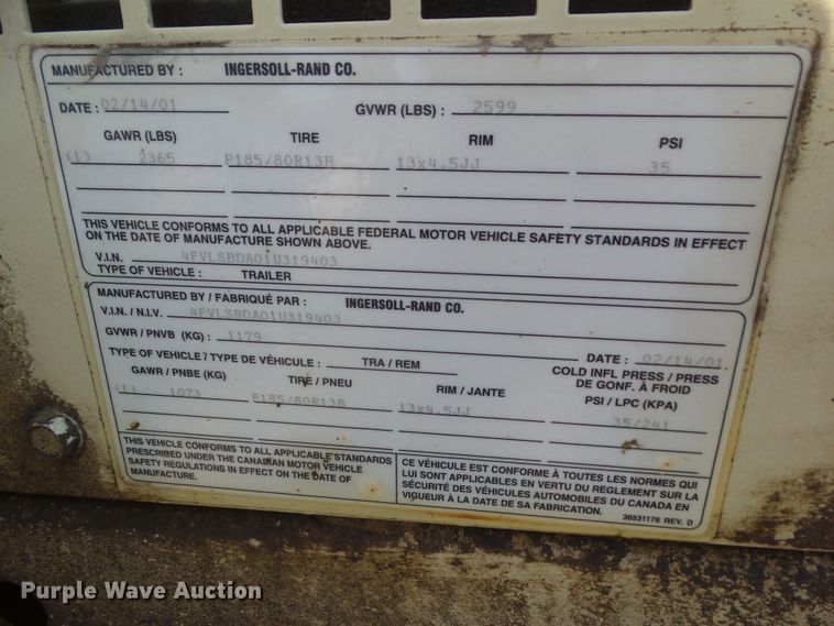 image for item HF9674 Ingersoll Rand Light Source  light plant