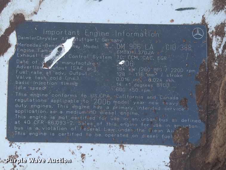 image for item HJ9404 2007 Sterling Acterra  utility truck with crane