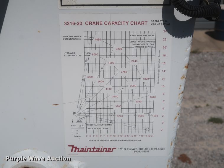 image for item HJ9404 2007 Sterling Acterra  utility truck with crane