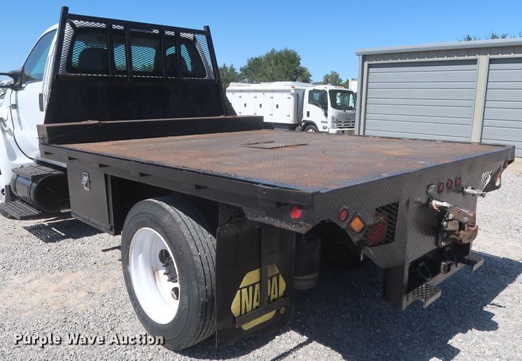 image for item HJ9409 2008 Ford F650 Super Duty XL  flatbed truck