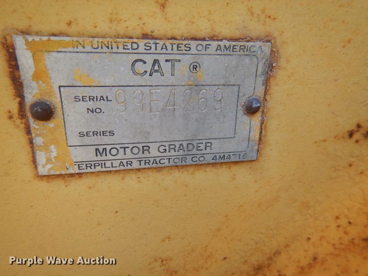 image for item HP9994 1961 Caterpillar 12E  rigid frame motor grader