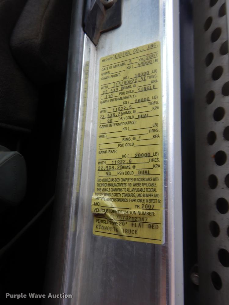 image for item HW9333 2007 Kenworth T800  dump truck