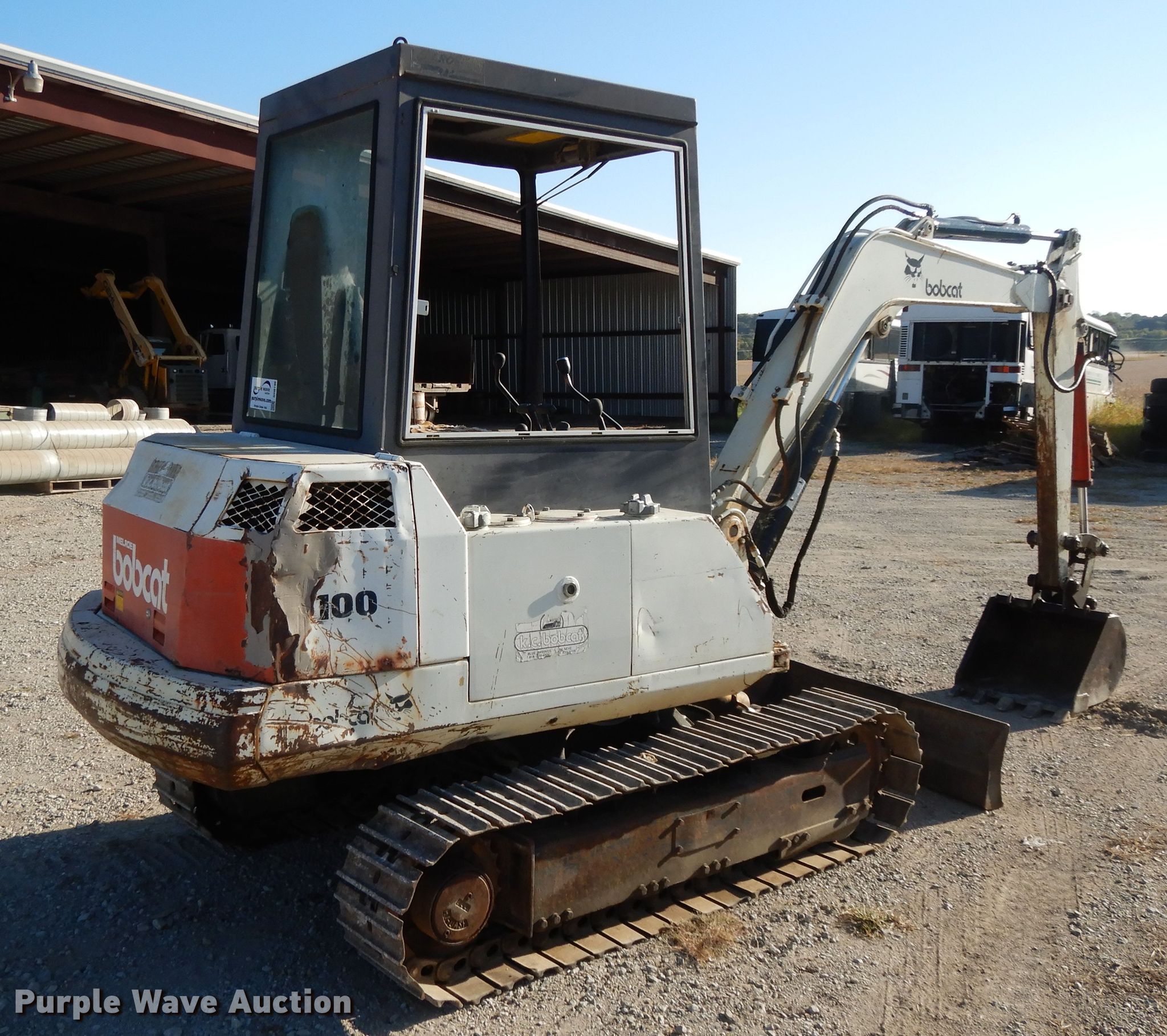 1988 Bobcat 100 mini excavator in Rantoul, KS Item DH0196 sold Purple Wave