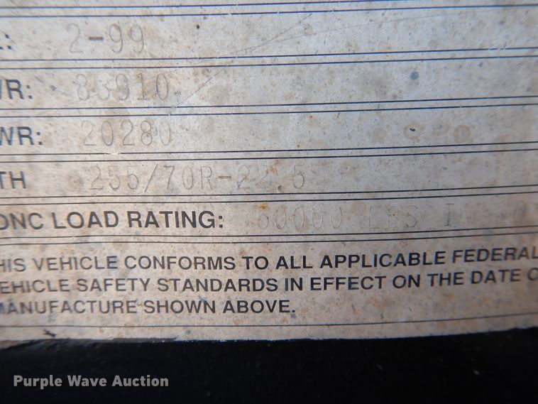 image for item DD0264 1999 Specialized XL 7OPGD double drop deck trailer