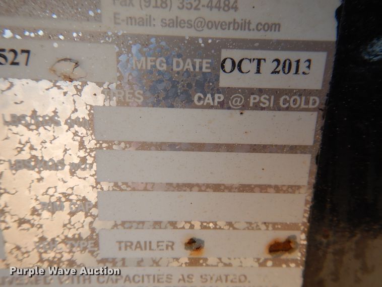 image for item DD0265 2014 Overbuilt drop deck trailer