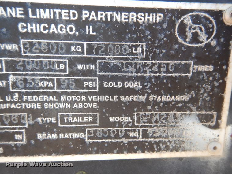 image for item DD0267 2000 Great Dane flatbed trailer