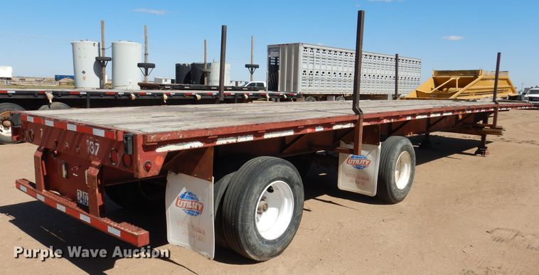 image for item DD0272 1995 Fontaine FTW-5-8048WSAW flatbed trailer