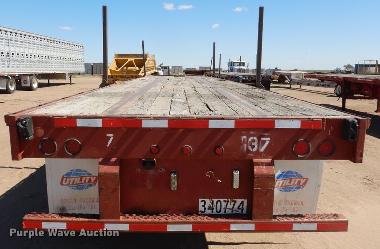 image for item DD0272 1995 Fontaine FTW-5-8048WSAW flatbed trailer