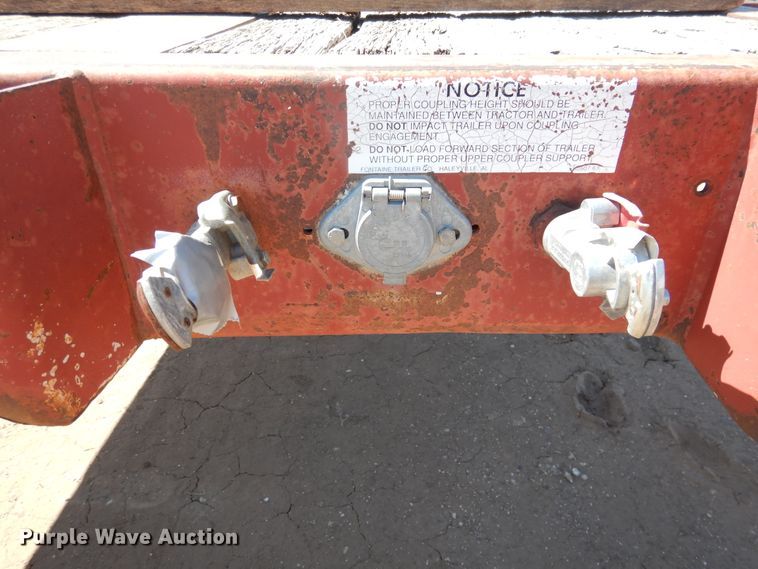 image for item DD0272 1995 Fontaine FTW-5-8048WSAW flatbed trailer