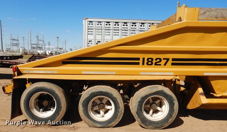 image for item DD0273 1988 Trail King 1827-0-3Axle bottom dump trailer