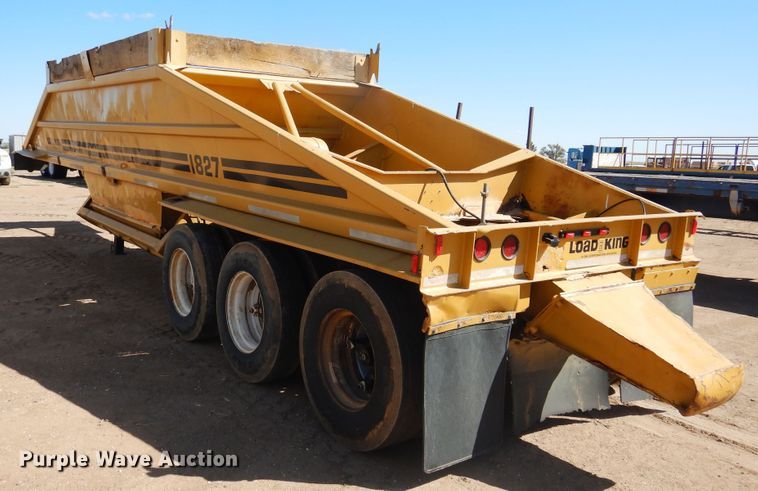 image for item DD0273 1988 Trail King 1827-0-3Axle bottom dump trailer
