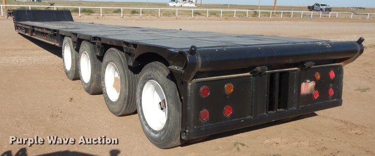 image for item GR9252 1981 Nuttall drop deck oilfield trailer