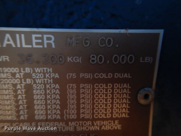 image for item GR9254 2001 Utility Trailer flatbed trailer